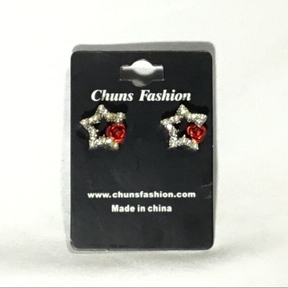 Starlight Rose Stud Earrings (UC3) - Picture 2 of 5